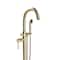 Castello Usa Neptune Freestanding Brushed Gold Gooseneck Tub Filler Faucet with Breeze Handle CB-F04-BG-J0806 - alternate 5